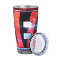 thumbnail image 2 of Taza térmica duradera de acero inoxidable 304 con tapa y pajita con temática del equipo de fútbol de Bengals Taza térmica de acero inoxidable de 20 oz Taza para automóvil Adecuada para bebidas frías, 2 of 8