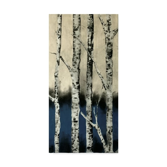 Trademark Fine Art 'Winter Birch' Canvas Art by Lovisart