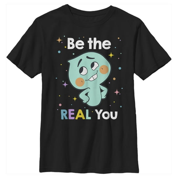 Boy's Soul Be the Real You  Graphic Tee Black X Large