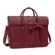 thumbnail image 1 of Bolsa para portátil MOSISO para mujer de 15 a 15-15,6 pulgadas, piel sintética, color rojo vino, 1 of 7