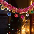thumbnail image 5 of 5.6 Ft Christmas Tinsel Garland Ears of Heart Shape Metallic Shiny Hanging Garland with Christmas Balls Ornaments for Xmas Holiday New Year Party Birthday Ceiling Indoor and Outdoor Decor, 5 of 6