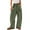12# Army Green, variant on DENGDENG Cute Sweatpants for Women High Waisted Drawstring Wide Leg Sweatpants Casual Lounge Baggy Palazzo Pants Y2k Fall Patchwork Trousers with Pockets Pink XL