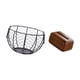 thumbnail image 5 of Organizador de cestas tejidas de alambre de hierro para encimeras de cocina y baño, soporte de almacenamiento multifuncional para frutas, verduras y s, 5 of 8