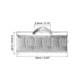 thumbnail image 2 of 200Pack Ribbon End Crimp Clamps, 16mm Stripe Texture Pinch Cord End Clasps, Silver White, 2 of 6