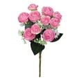 thumbnail image 5 of JUSEO Artificial Camellia Rose 5 Branch 10 Head Wedding Home Floral Decoration Light Purple, 5 of 6
