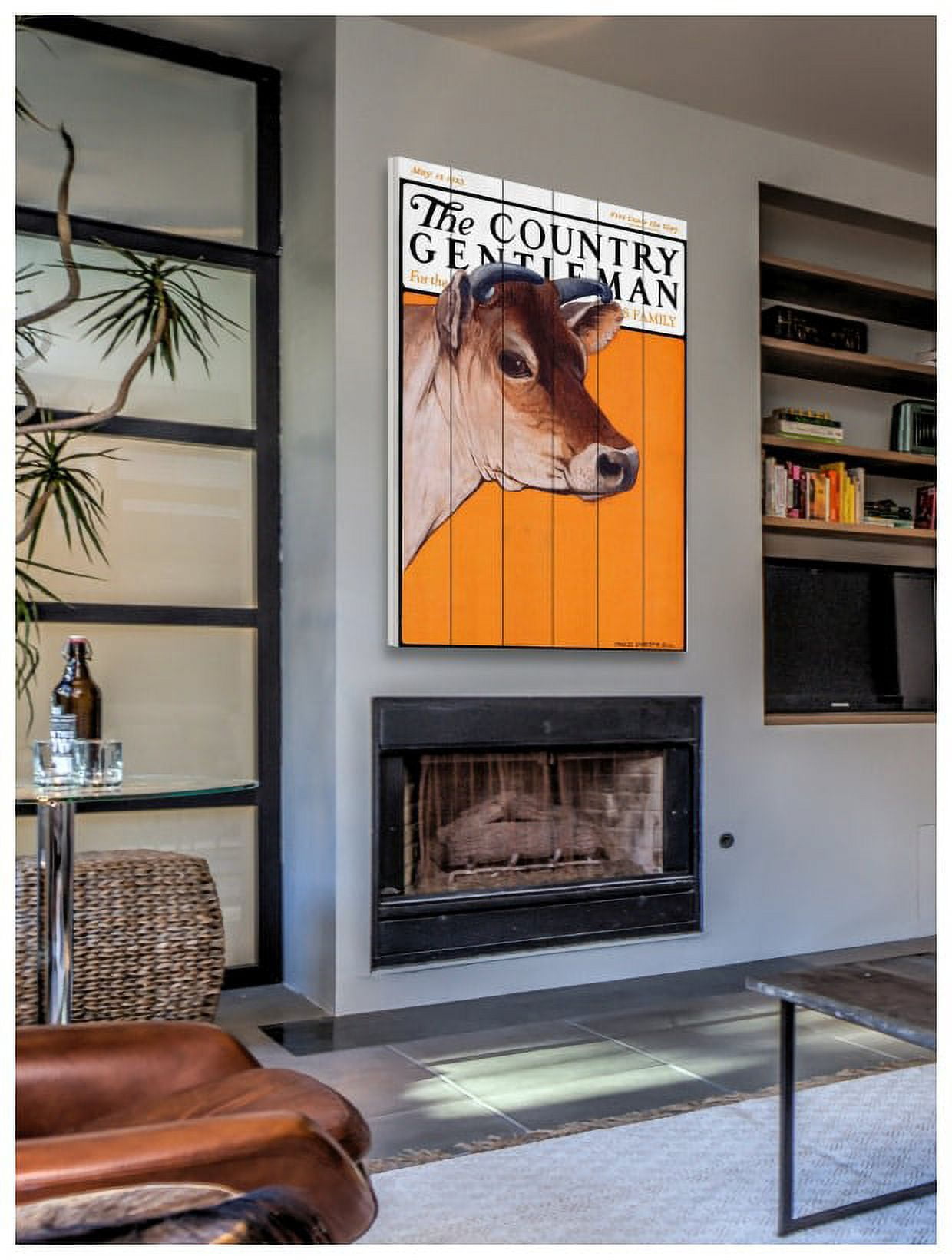 Marmont Hill "CG Calf" Painting Print on White Wood