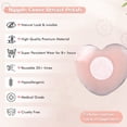 thumbnail image 3 of Pink Womens Silicone Pasties - Reusable Adhesive Silicone Nipple Covers - 2 Pairs, 3 of 5