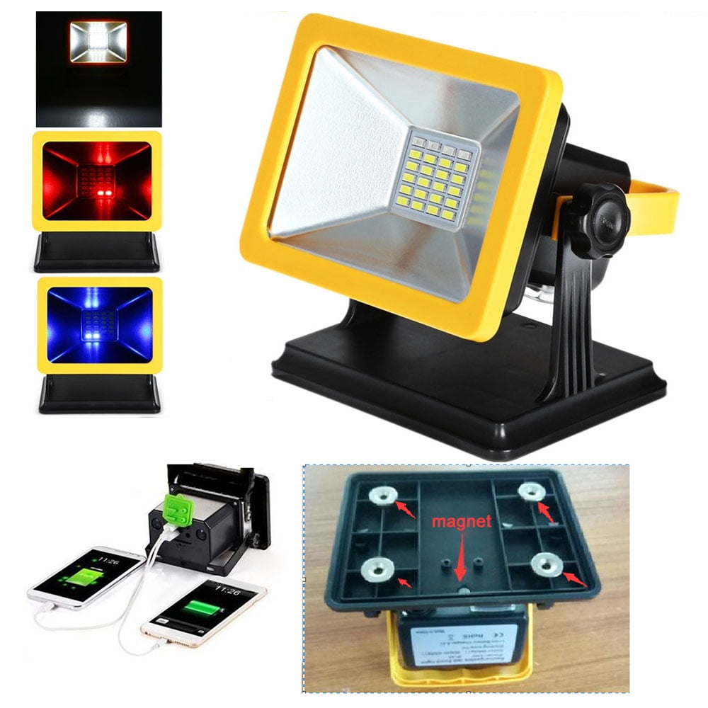 Portable Outdoor LED Work Light Waterproof Emergency Rechargeable Camping Lamp 
