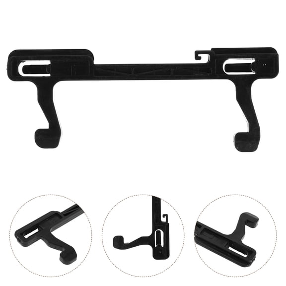 OFFIGAM Replacement Microwave Door Latch Hook in Black Plastic for Oven Door Closure
