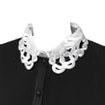 thumbnail image 6 of Wrapables® Daisy Doily Lace Collar Half Shirt, White, 6 of 6