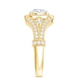 thumbnail image 3 of Rosec Jewels Certified Lab Created Diamond Art Deco Engagement Ring for Women (EF-VS Quality), 10K Yellow Gold, US 3.00, 3 of 8