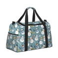 thumbnail image 2 of Bingfone Snowflake Scarf Snowman Print Travel Duffel Tote Bag,Waterproof Shoulder Weekender Bag For Women and Men Swim Sports Travel Gym Bag，Foldable and expandable bag Lightweight, 2 of 7