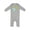 AC-Heather Grey, variant on Cute First Birthday Alien in Space Baby Romper Coveralls