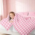 thumbnail image 5 of Erosebridal Chic Satin Bow Ribbon Full Size Bedding Sets for Girls, Romantic Floral Print Full Size Bed in a Bag, Pink Reversible 7 Pieces, 5 of 6