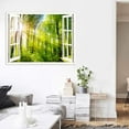 thumbnail image 3 of IDEA4WALL Wall Murals for Bedroom Fake Window View Forest Removable Wallpaper Peel and Stick Wall Stickers - 24x32 inches, 3 of 4