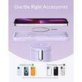 thumbnail image 6 of Anker 623 Magnetic Wireless Charger (MagGo) 2-in-1 Charging Station with 20W USB-C Charger,Purple, 6 of 6