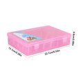 thumbnail image 2 of Maoww Sewing Thread Box 42 Spools Large Capacity Plastic Storage Empty Embroidery Cross-stitch Dust-proof Container Accessories Pink, 2 of 9