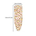 thumbnail image 3 of BUDAO00 Standard Ironing Board Cover, 47 x 15 Inch Replacement Pad Cover for Laundry Room, Clothes Pressing, Garment Care, Steam Ironing and Household, Bathroom and Daily Use (C), 3 of 7
