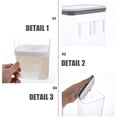 thumbnail image 3 of HEANUJJ Dog Food Storage Transparent Plastic Container 1Pack, 3 of 8