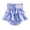 A001- Blue, variant on Dog Period Panties with Absorbent Reusable Leak Guard and Cute Daisy Print,Comfortable Female Dog Diapers for Heat Cycle and Small Breed Puppies,Protective Sanitary Skirt for