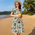 thumbnail image 4 of Hirioo Armadillo for Short Sleeve Dress Women's Short Sleeve Dress with Pockets, 4 of 6