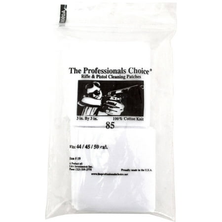 The Professionals Choice Square Knit Cleaning Patches 44 / 45 / 50 Cal 85