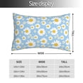 thumbnail image 2 of Zufioo Daisies Flowers Print Double-Sided Throw Pillow Cover, Pillow Protector Home Decor - With Hidden Zipper, Suitable for Bedroom, Living Room, Car Interior-16"x24", 2 of 6