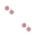 thumbnail image 2 of Minnieouse Pendientes con forma de flor de 2 piezas, pendientes de rosa de estilo coreano, joyería para niñas, pendientes dulces, plateada para Rosa 2Conjunto, 2 of 6
