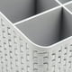 thumbnail image 2 of Cesta de almacenamiento, caja de almacenamiento de plástico, caja de almacenamiento para oficina, dormitorio, encimera, cocina-gris, 2 of 5