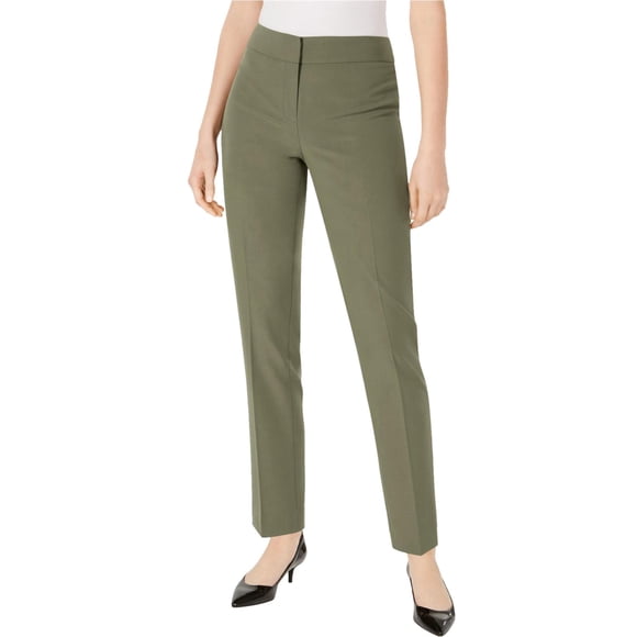 Nine West The Skinny Casual Pantalones para Mujer, Verde, 16