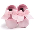 thumbnail image 2 of Dpytoraw Baby Girl Fashion Embroidered Shoes Soft Sole Toddler Shoes Bow Princess Shoes Baby Walking Shoes Size 2, 2 of 3