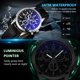 thumbnail image 5 of Mirar YAZOLE - Reloj de cuarzo para hombre, exquisito reloj de pulsera para hombre con bloqueo de luz azul, cristal mineral, tiempo preciso, puntero luminoso, 3 ATM, relojes de negocios a prueba de ag YAZOLE Mirar, 5 of 7