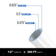 thumbnail image 3 of PEX-A Pipe 1/2 Inch x 500 Feet, White Tubing Water Plumbing, Potable Water Line, NSF Certified, 3 of 8