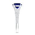 thumbnail image 3 of Rosec Jewels Certified Lab Grown Blue Sapphire Engagement Ring - 2.7 Carat - AAAA Grade Sapphire Diamond Ring - with Jewelry Box, 925 Sterling Silver, US 4.00, 3 of 8
