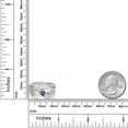 thumbnail image 6 of Gem Stone King 925 Silver and 10K Yellow Gold Moissanite and Purple Amethyst and Lab Grown Diamond Engagement Ring for Women | 0.86 Cttw | Round 4MM | Birthstone | Size 6, 6 of 6