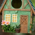 thumbnail image 4 of JIhuahe Bird House for Hummingbirds Sparrows and Swallows, Distressed Resin Design for Outside, Hanging Patio Garden Decor, Pet Cottage Style Wildlife Accessory,As shown, 4 of 5