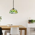 thumbnail image 5 of Kiven Plug in Pendant Light,Classic Hanging Light with Glass Lampshade and Decorated Chain,Dimmable, E26 Socket(Bulb Not Included), 5 of 7
