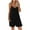 Black, variant on BLVB Womens Summer Fashion Spaghetti Strap Shorts Rompers Sleeveless Solid Color Loose Casual Jumpsuits with Pockets