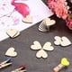 thumbnail image 2 of Recortes de corazón de madera de 5cm, 100 Uds., rodajas de corazón de madera, piezas de árbol de madera, decoración, manualidades Diy en blanco, 2 of 2