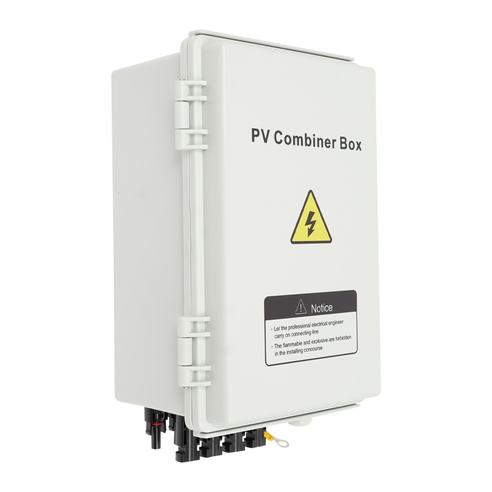 Solar Combiner Box PV Combiner 63A Circuit Breaker 4 String for Solar Panel Kit