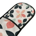 thumbnail image 4 of Yayeee Double Oven Mitt Kitchen Heat Resistant Baking 35" x7" Quilted Glove, Black Retro Flower, 4 of 6