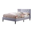 thumbnail image 3 of Furniture of America Frohm Mattress Ready Tufted Flannelette Light Fray Full Kids Bed, 3 of 7