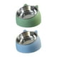 thumbnail image 1 of 2 cuencos de acero inoxidable para perros y gatos con elevación de 15 degree y comedero elevado para agua y comida. Verde y azul, 1 of 9