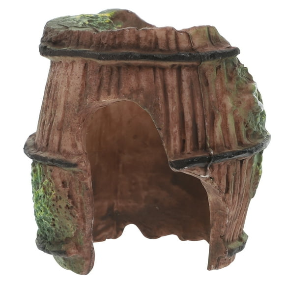 BRIGHTFUFU Pequeña cueva escondite de arañas y escorpiones, terrario de plástico, decoración de hábitat Ideal para reptiles, Ideal para esconderse y descansar