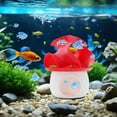 thumbnail image 4 of Fish Aquarium Decor, Fish Tank Accessories Decorations, Betta Fish Accessories, Small Fish Tanks, Pastel Pink Mushroom House 3.5X3.66 In, Compact Construction Works Perfectly for, 4 of 6