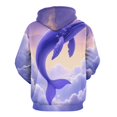 thumbnail image 3 of Whale in Clouds 3d Sweatshirts Hoodie Fashion Casual Personality Men's Women Street Hoodie Pullovers Long Sleeve Comfortable Top, 3 of 6