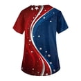 thumbnail image 3 of AHMOMEI 250 Anniversary USA Shirt Women's Women's Scrub Tops Patriotic Nurse Uniforms with Pocket S-5XL Plus Size Scrubs Tops for Women, 3 of 4