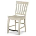 thumbnail image 3 of Cayla 24" Slat Back Counter Stool in Distr4ssed Antique White, 3 of 9