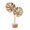C, variant on KGJQ Metal Leaf Ornaments, Gold Palm Leaf, Ginkgo Leaf, Feather Statue with Wood Base, Modern Desktop Sculpture for Living Room, Bookshelf, Office Desk Decor
