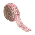 thumbnail image 3 of Cinta de diamantes de imitación de 2 cm de ancho y 2 m de largo, corte arbitrario, hermoso diseño, prensado en caliente, cinta para ropa, color rosa, 3 of 14